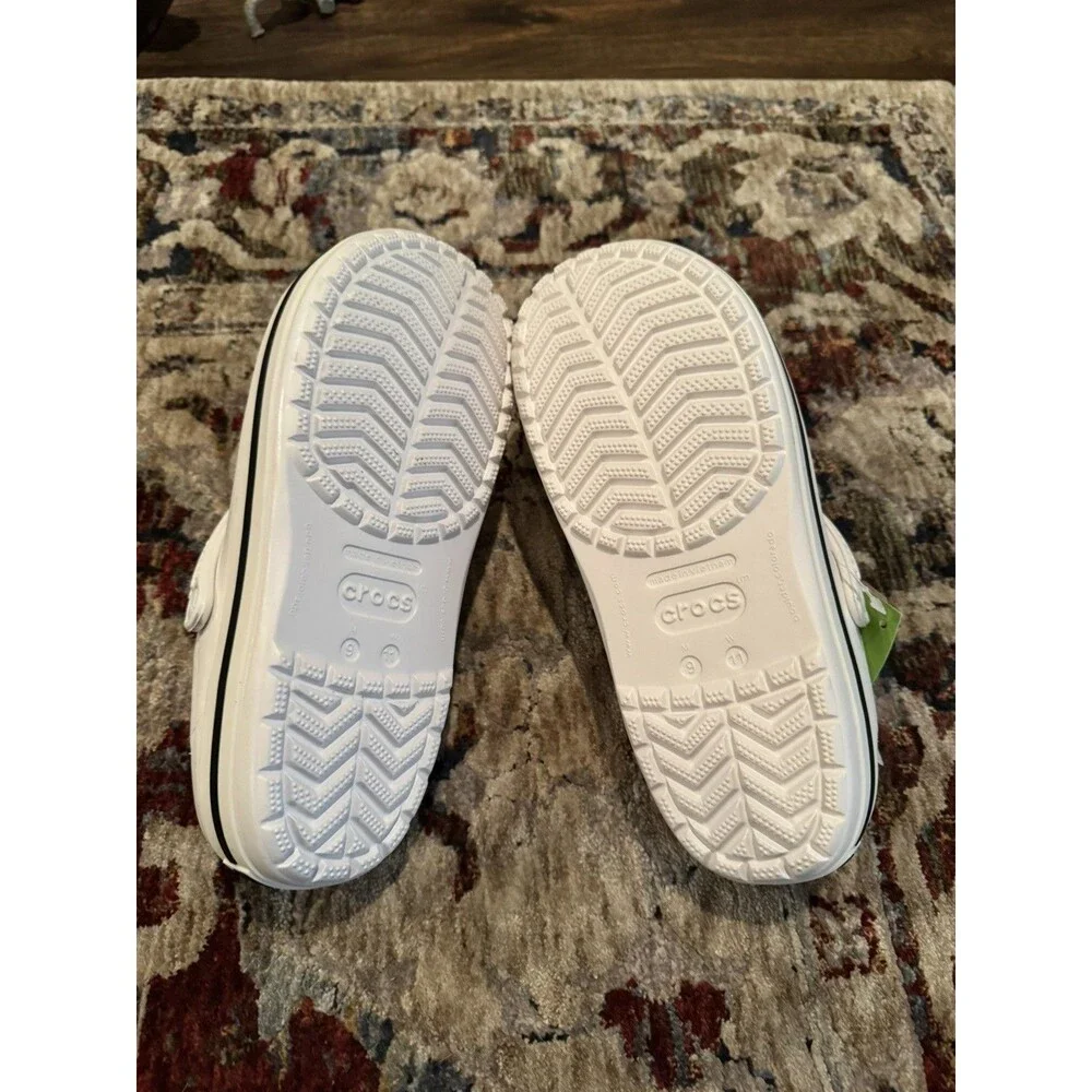 NWT -Crocs Crocband Clog White 11016 Unisex Size M9 W11